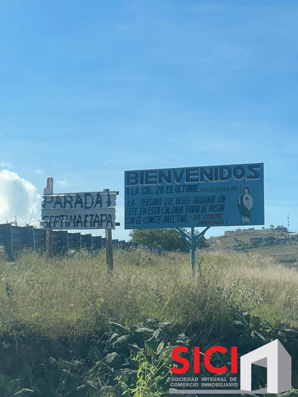 2 LOTES EN VENTA EN LA SEPTIMA ETAPA DE ZAACHILA